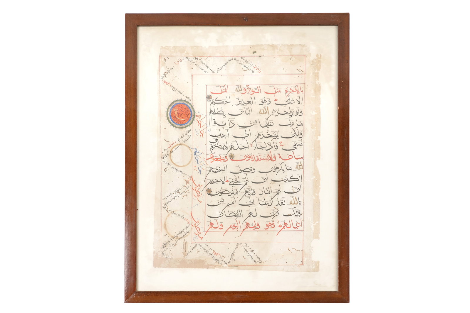 A BAHARI QUR'AN LEAF India, Delhi Sultanate, 16th century (1 of 3)