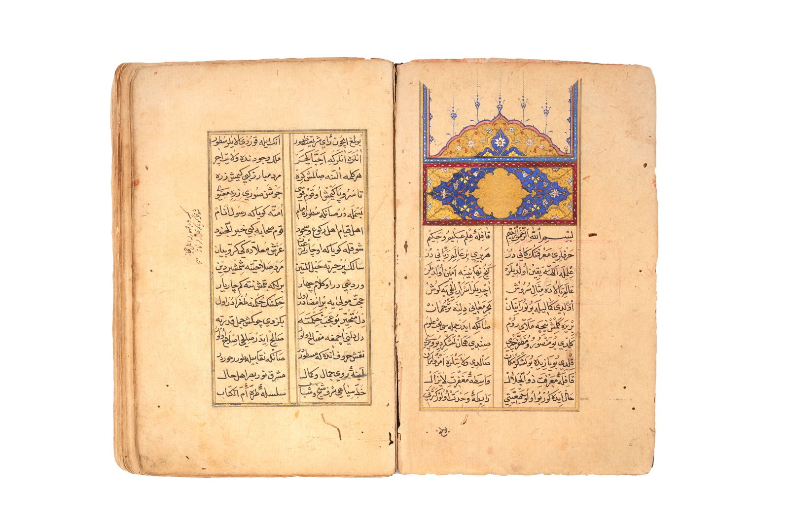 GOLESHAN-E ANWAR: THE GARDEN OF LIGHTS - POETIC COMPOSITION Ottoman Turkey, dated 1004 AH (1592 AD) (1 of 7)