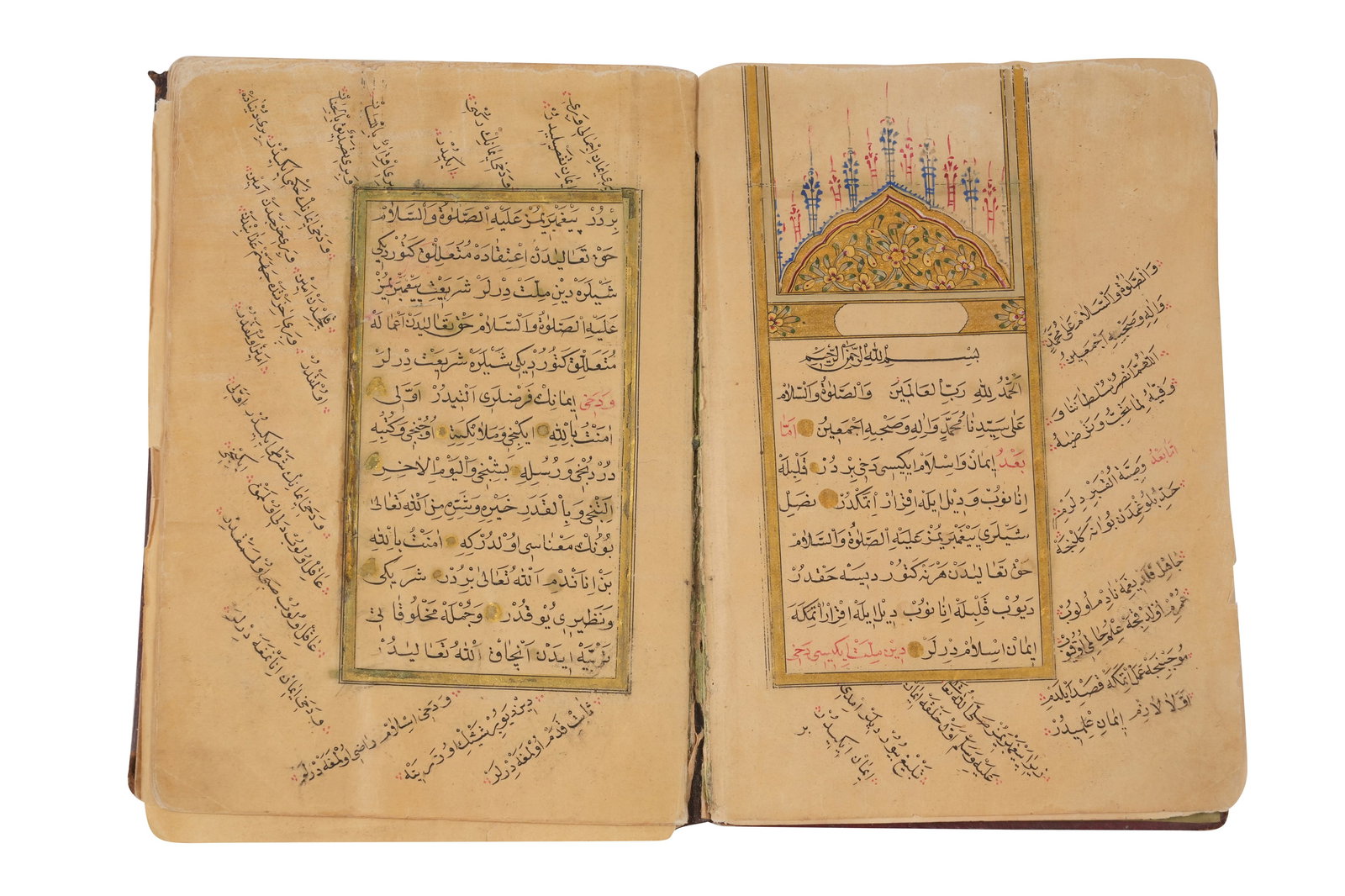 AN OTTOMAN MISCELLANEOUS ILLUMINATED RELIGIOUS MANUSCRIPT Dated 1265 AH (1848 AD) (1 of 8)