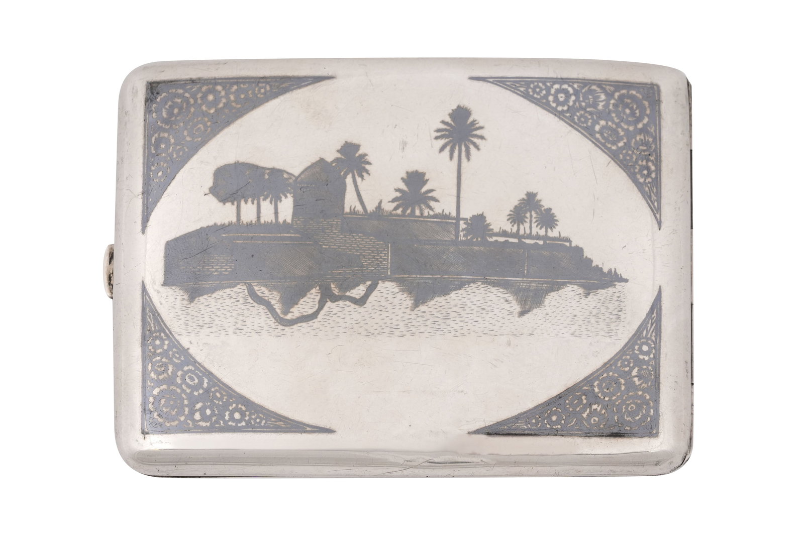 AN IRAQI SILVER NIELLO CIGARETTE CASE Omara, Iraq, c.1950s (1 of 6)