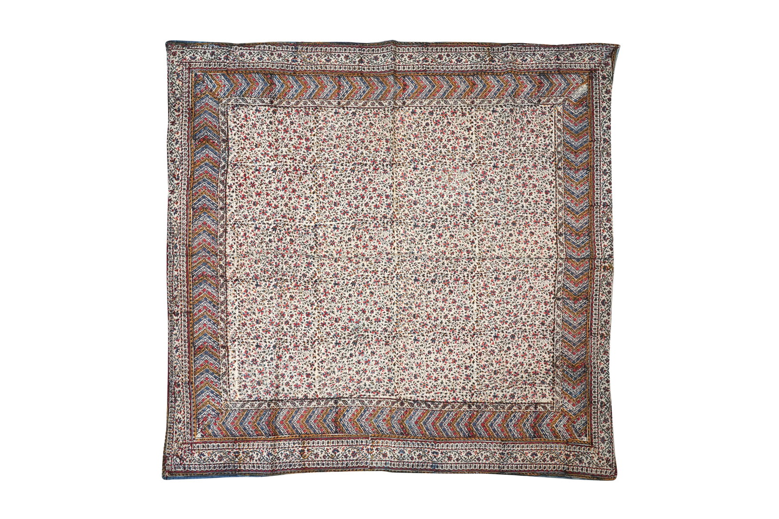 A BLOCK PRINTED QALAMKARI TEXTILE Iran, early 20th century (1 of 5)