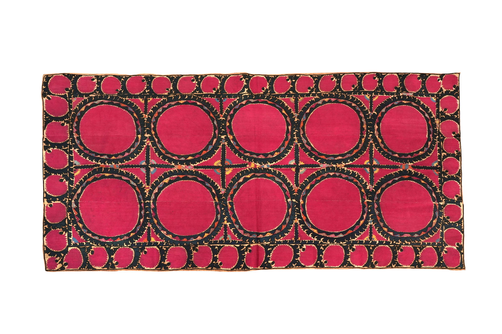 A TASHKENT SUZANI TEXTILE Central Asia, Uzbekistan, 19th century (1 of 4)