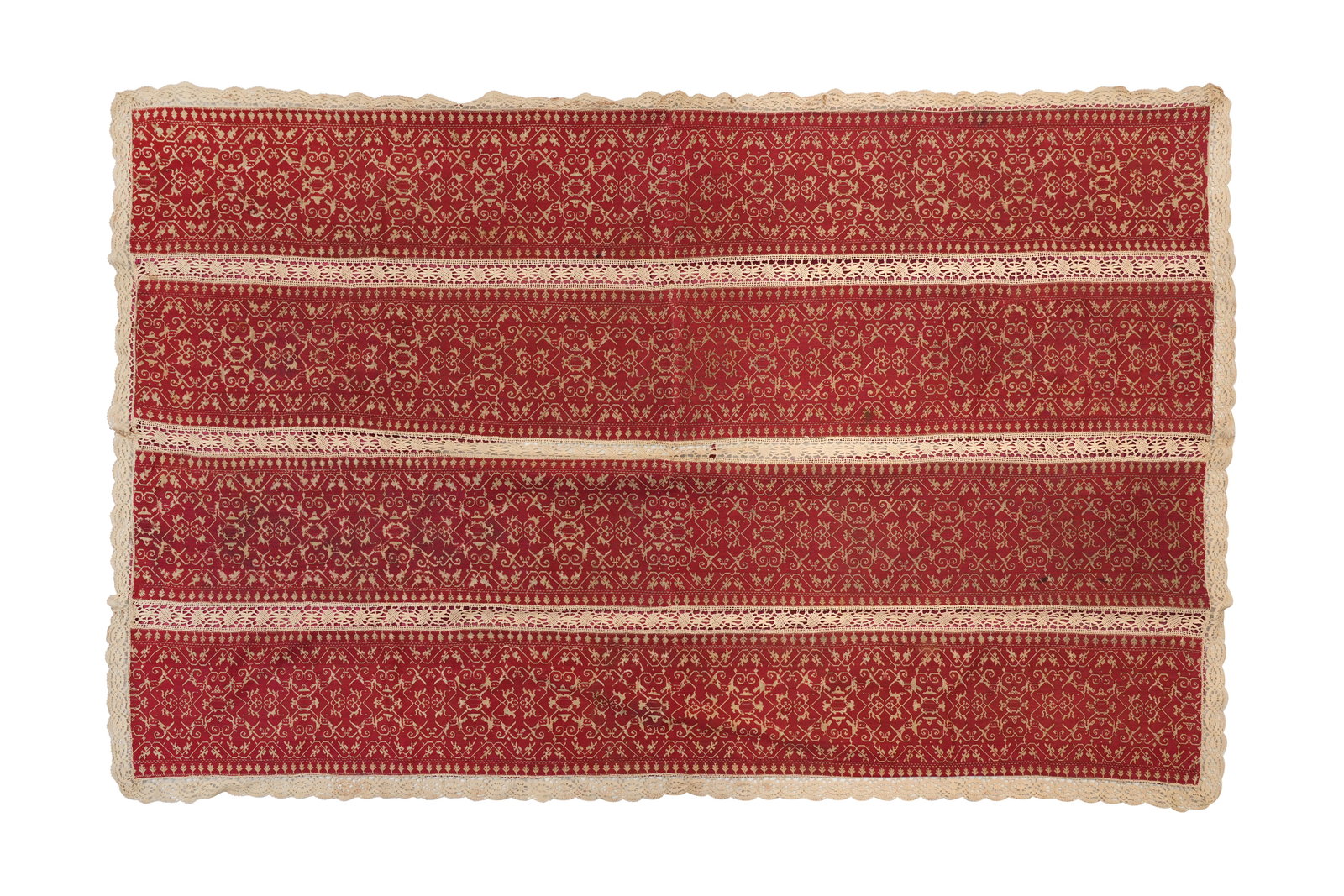 A WOVEN GREEK TEXTILE Probably Greece, late 19th - early 20th century (1 of 7)