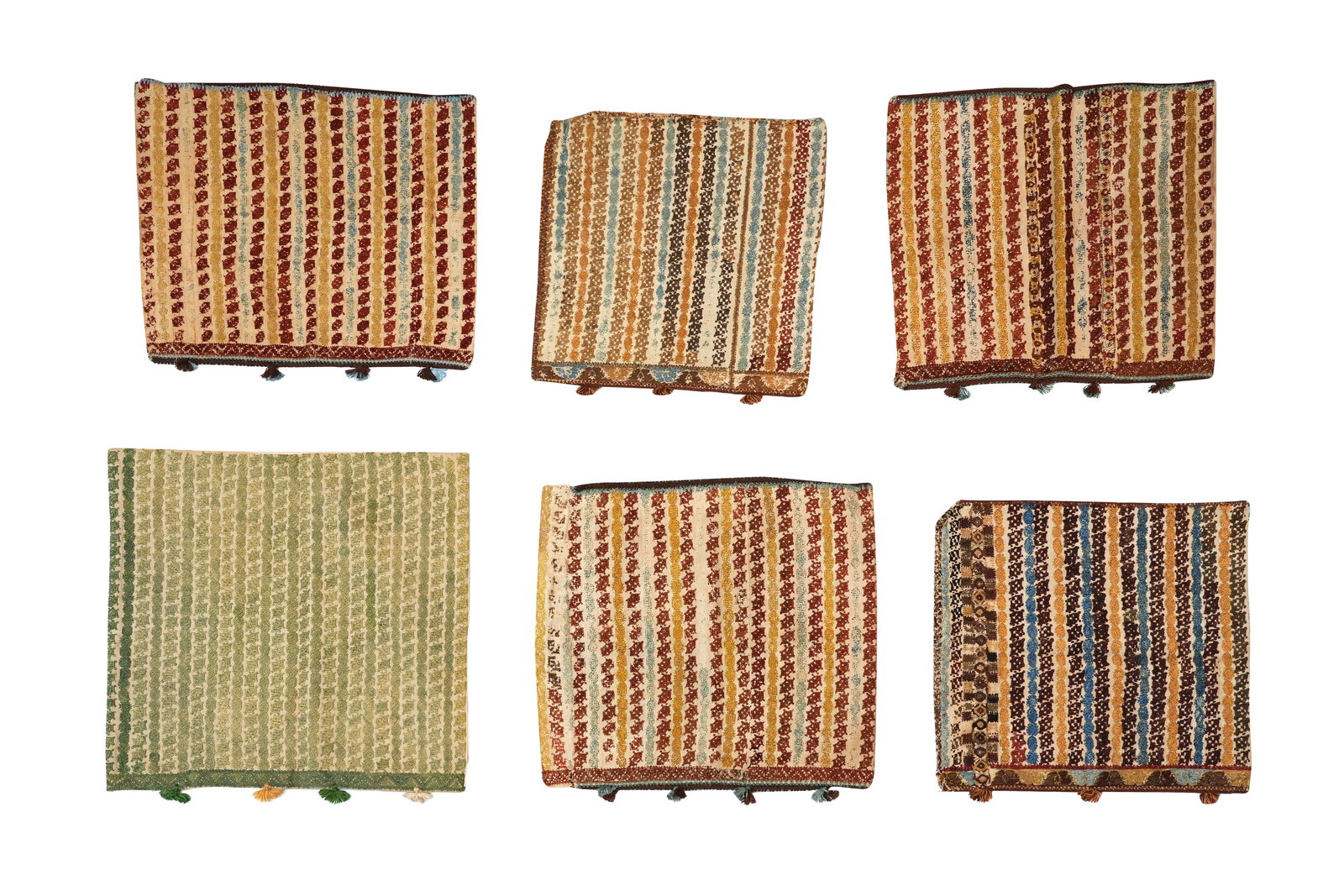 A GROUP OF SIX SILK WOVEN COVERS Possibly Greek Islands, late 19th-20th century (1 of 8)