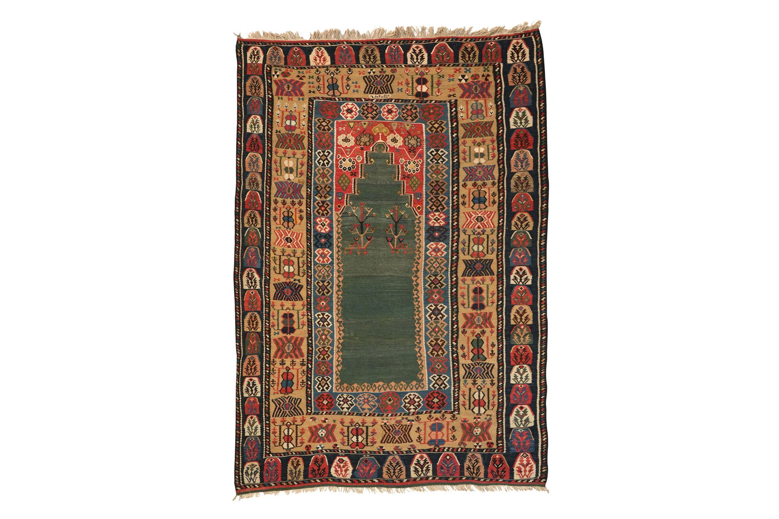 A LARGE LADIK OR MUCUR KILIM Turkey, Anatolia, Ladik or Mucur, dated 1295 AH (1878 AD) (1 of 5)
