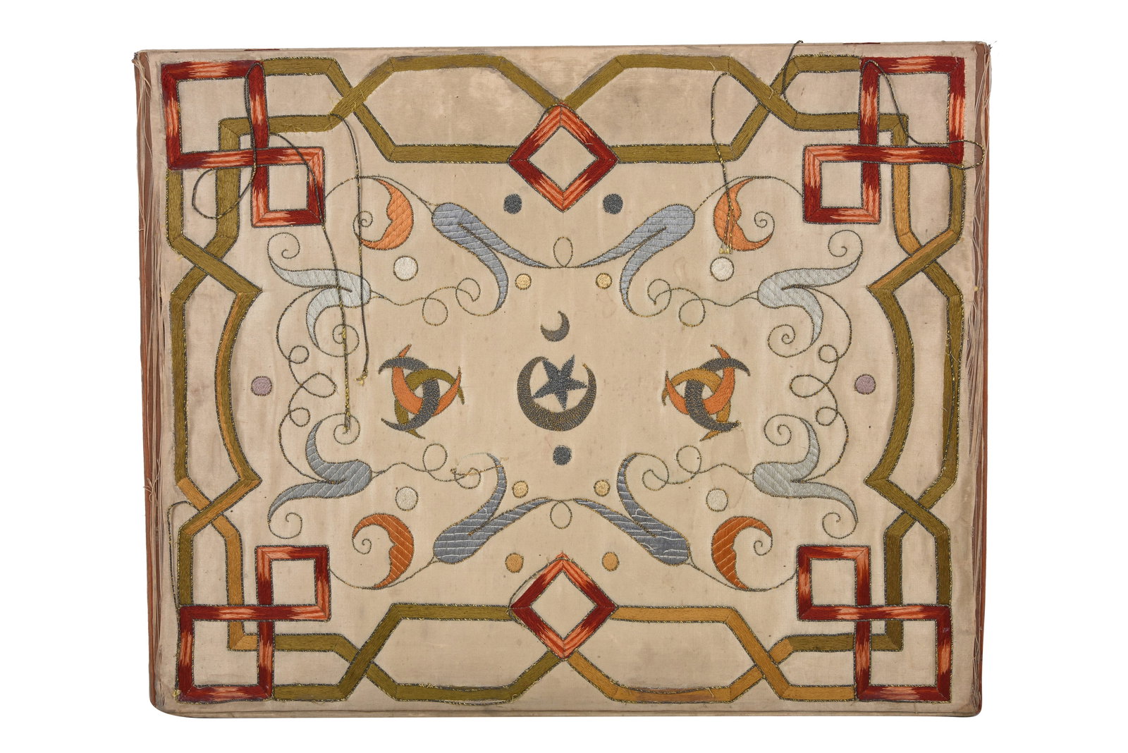 A TURKISH EMBROIDERED SILK DOCUMENT HOLDER Possibly Ottoman Turkey, late 19th - early 20th century (1 of 4)