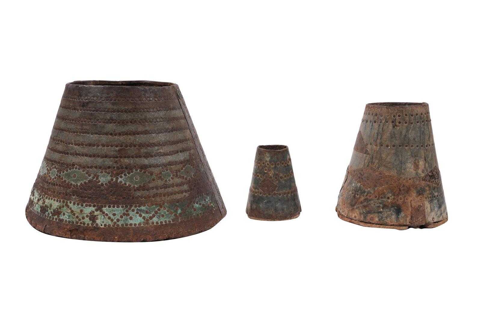 THREE EGYPTIAN WOODEN GRAIN MEASURES Egypt, 20th century (1 of 12)