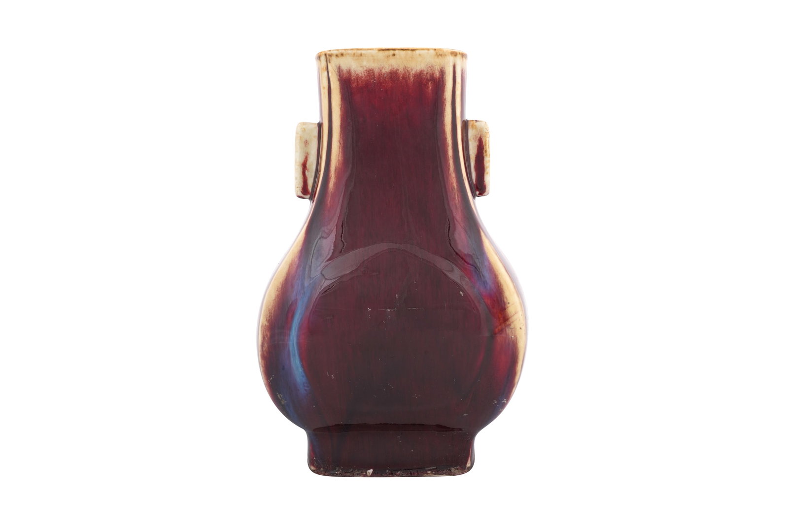 A CHINESE FLAMBE-GLAZED 'HU' VASE 20th century (1 of 5)