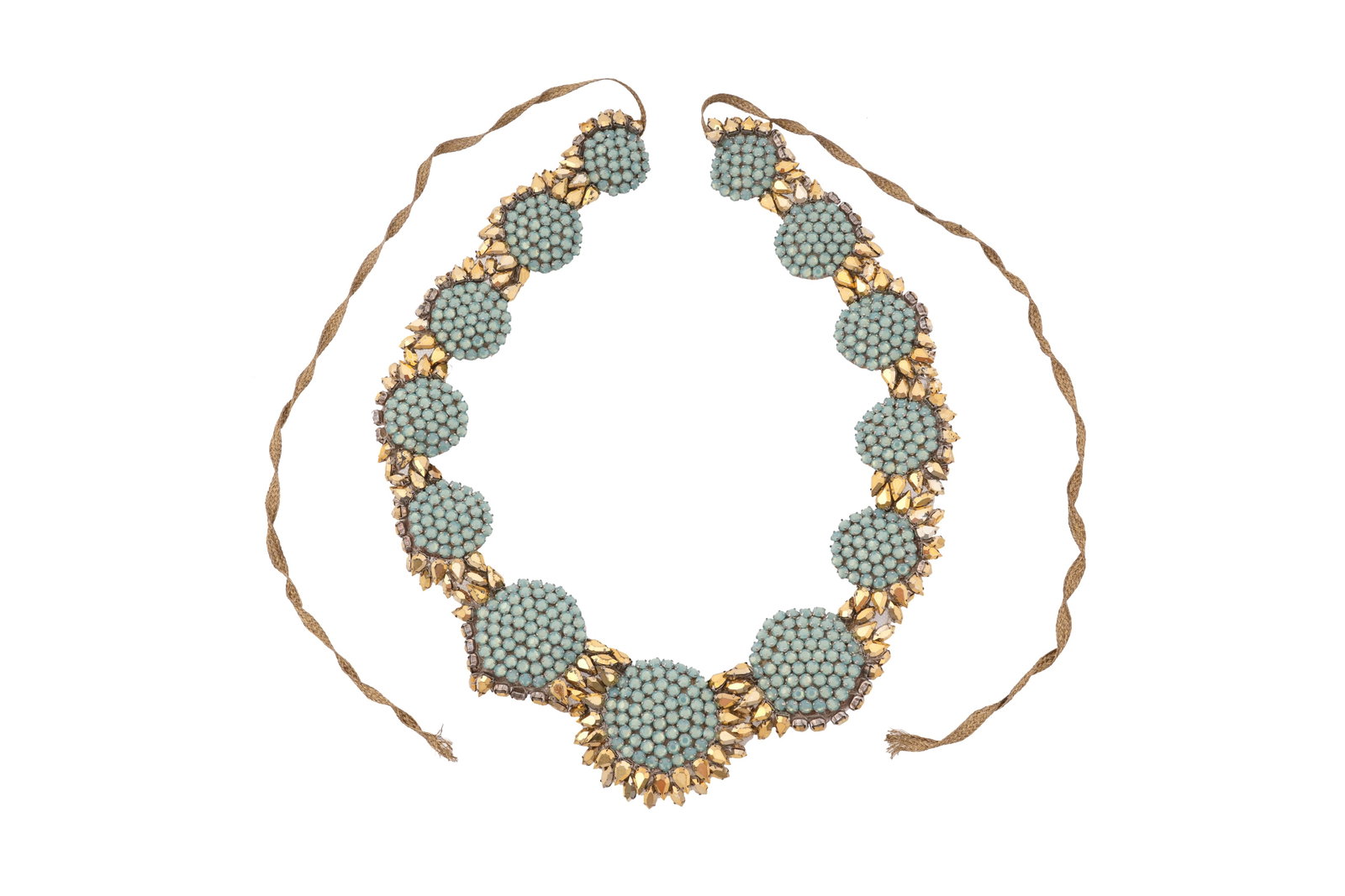 A VERA WANG PASTE SET STATEMENT COLLAR NECKLACE USA, late 2000s-early 2010s (1 of 4)