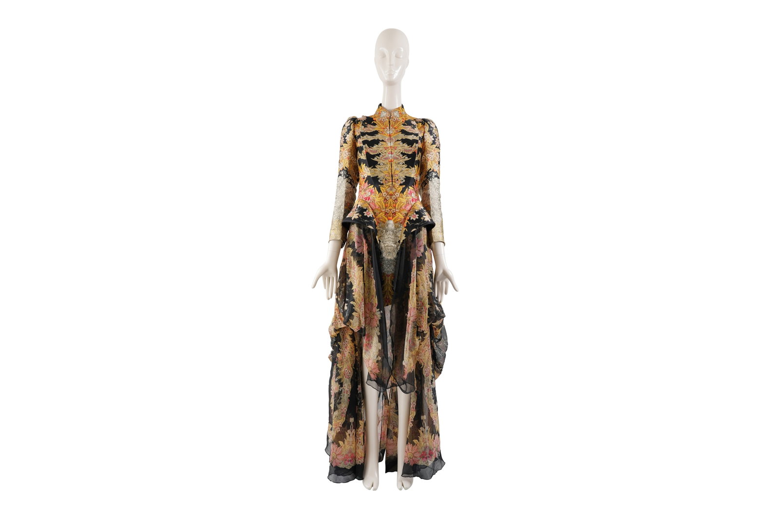 A RARE ALEXANDER MCQUEEN ‘KALEIDOSCOPE’ SILK DRESS Made in Italy, spring/summer 2011, size IT 38 (1 of 18)