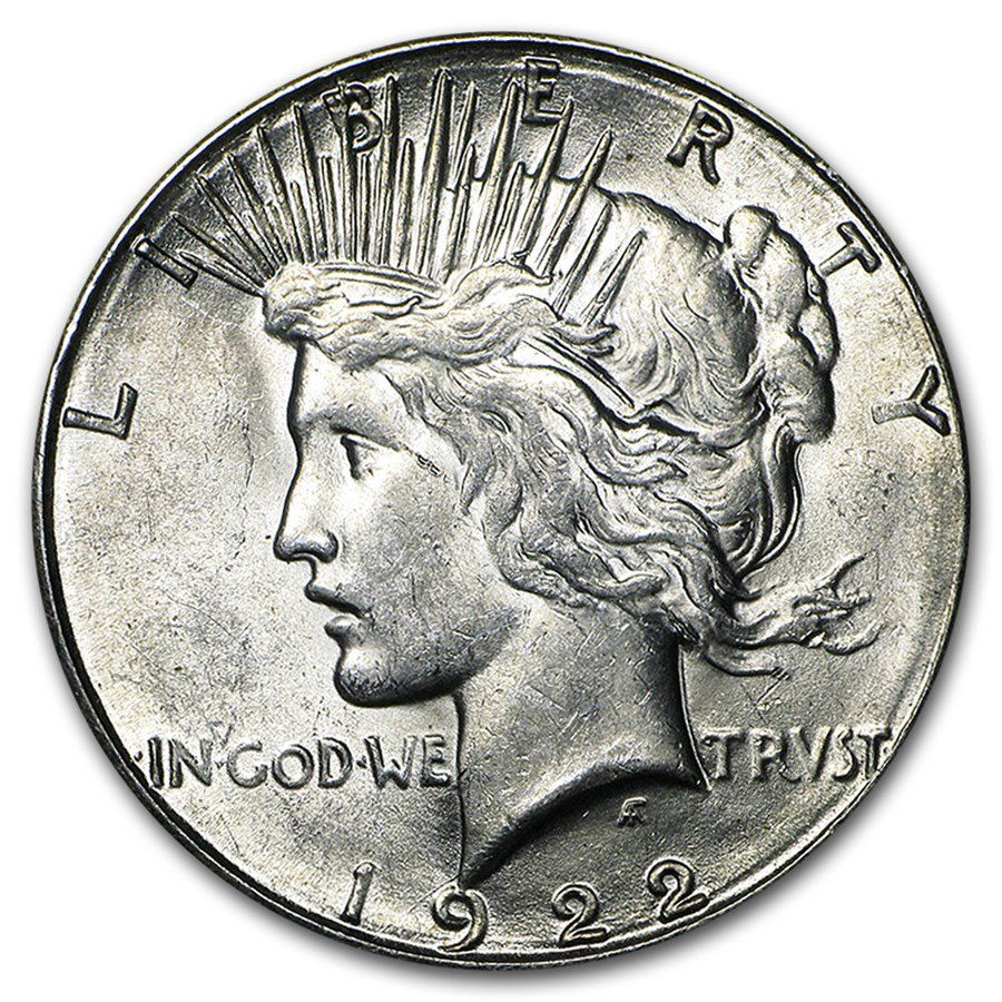 1922 Peace Dollar AU (1 of 2)