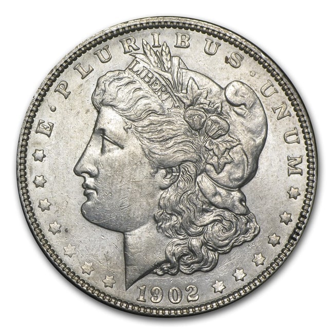 1902- Morgan Dollar Cracked From Roll (1 of 2)