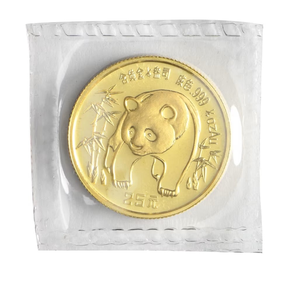 Chinese Gold Panda Quarter Ounce 1986 - Golden Eagle Coins (1 of 1)