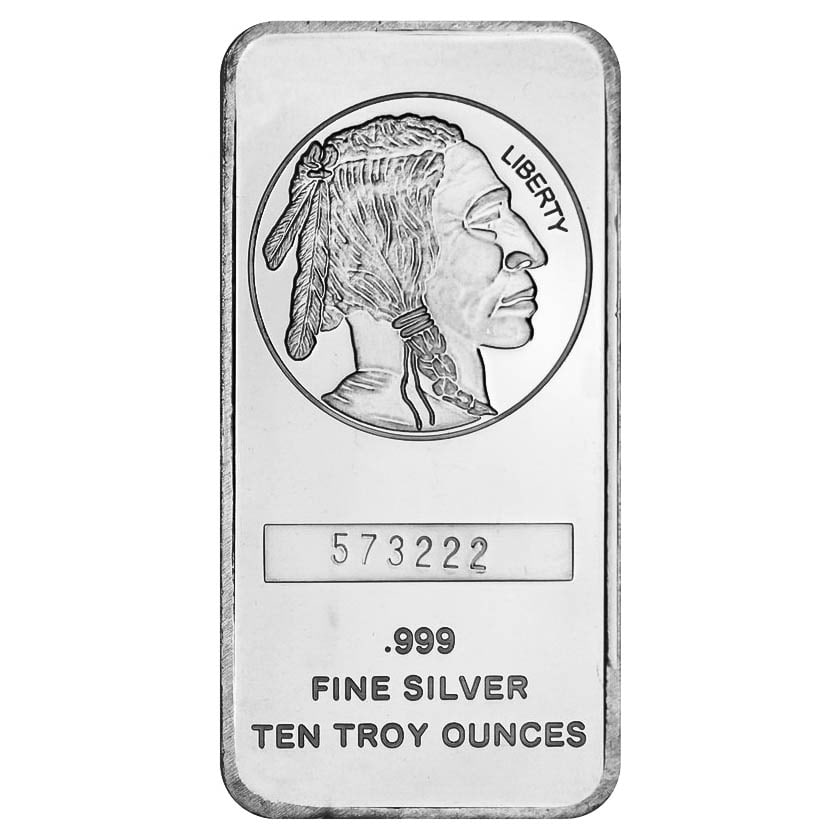 SilverTowne 10 oz Silver Bar - Buffalo Design (1 of 2)