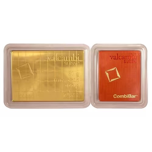 Valcambi Suisse 50 Gram (50x1) Gold CombiBar (1 of 2)