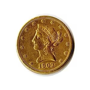 Early Gold Bullion $10 Liberty Jewelry Grade (1 of 1)