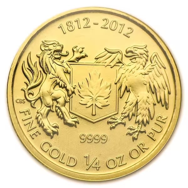 2012 Canada 1/4 oz Gold War of 1812 Uncirculated (1 of 1)
