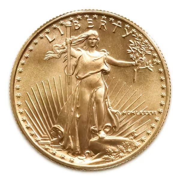 1986 American Gold Eagle 1/2 oz Uncirculated (1 of 2)