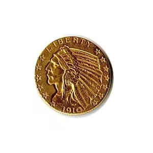 Early Gold Bullion $5 Indian Jewelry Grade (1 of 1)