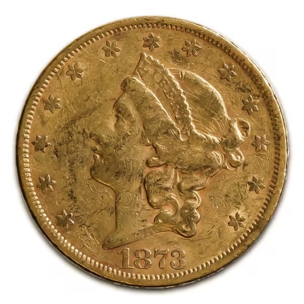 $20 Gold Liberty 1873 "Open 3" XF (1 of 2)