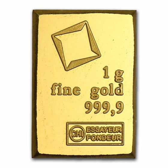 1 gram Gold Bar - Valcambi: A premium 1 gram gold bar struck in .9999 fine gold by Valcambi Suisse, one of Switzerland’s most respected refineries.Individually sealed in secure assay packaging, guaranteeing weight and purity S