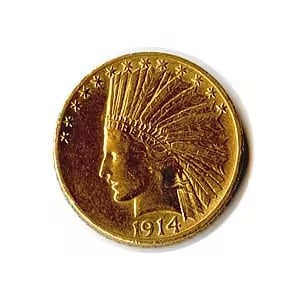 Early Gold Bullion $10 Indian Jewelry Grade (1 of 1)