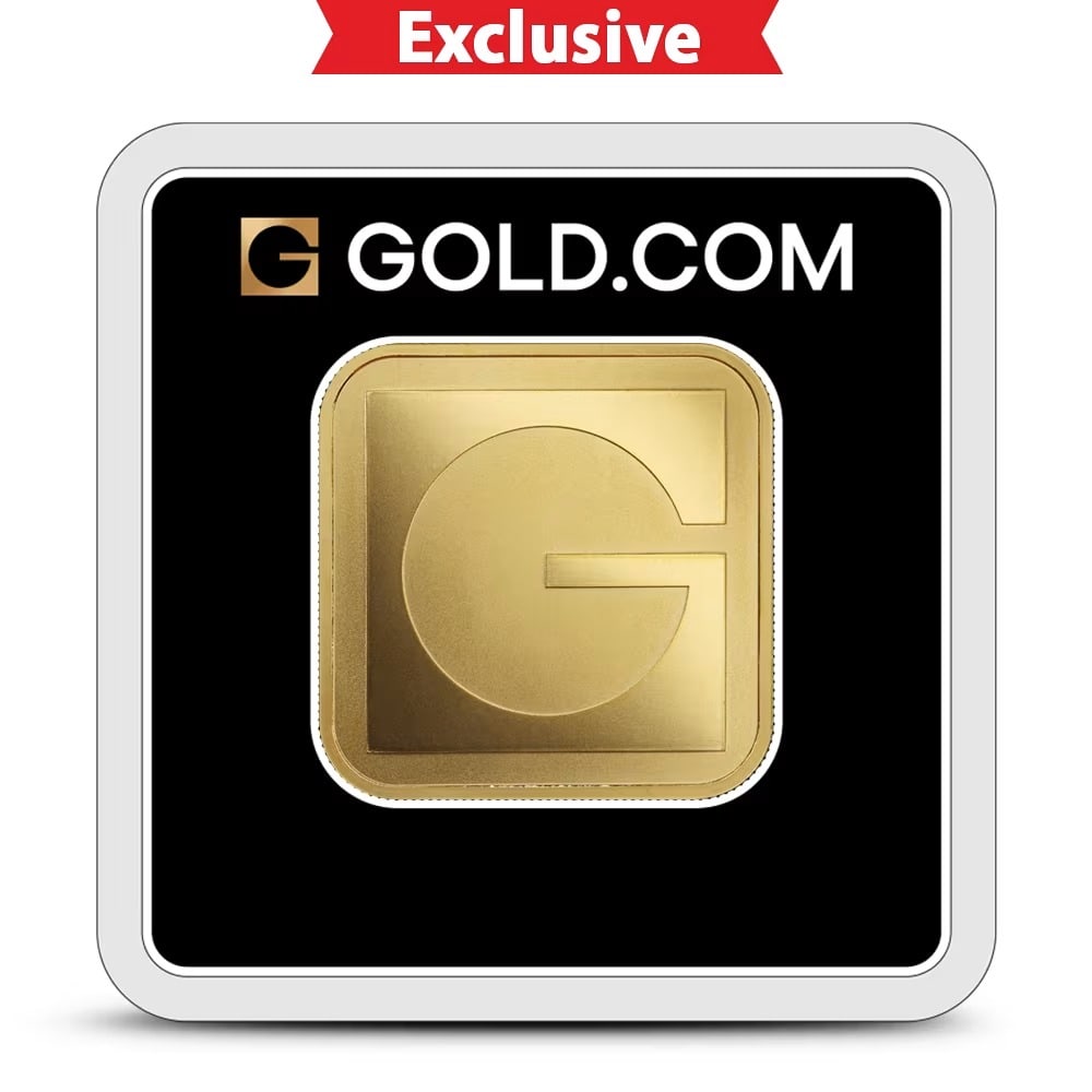 1 oz GOLD.COM Square Gold Bar (New w/ Assay) (1 of 2)