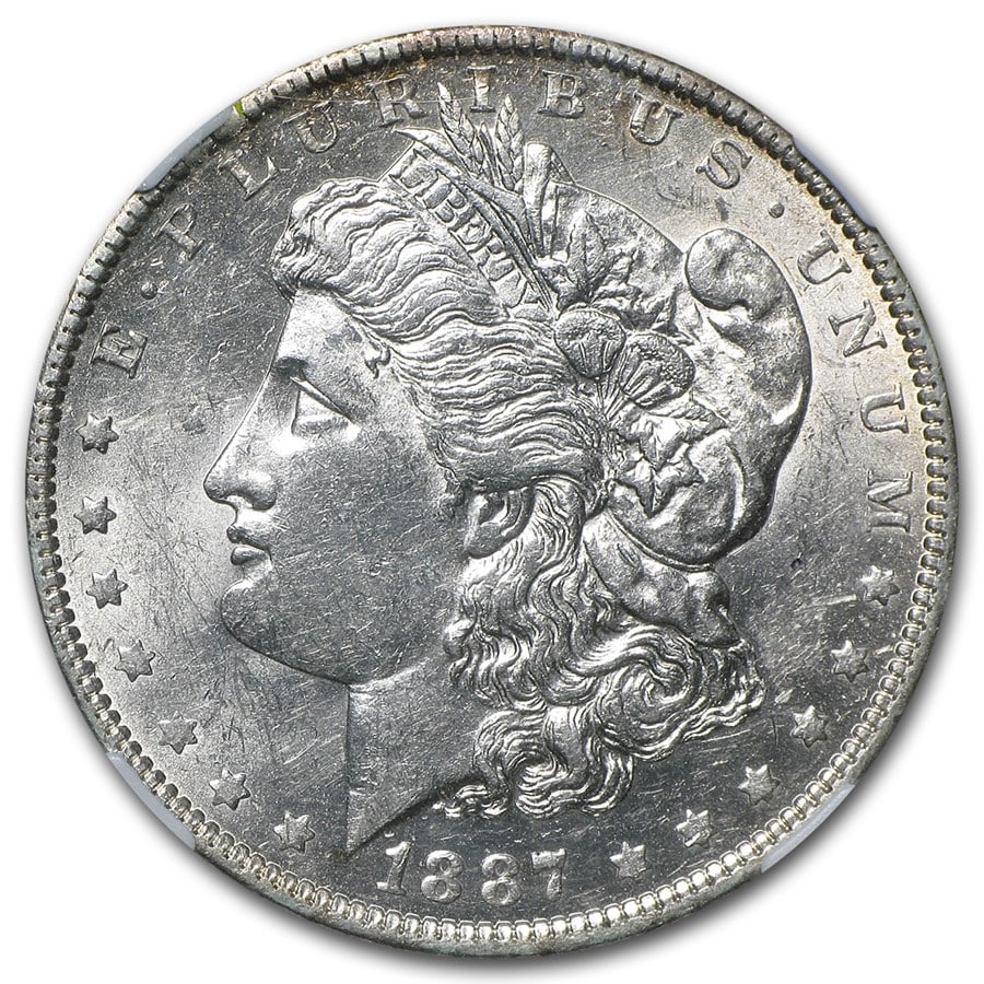 1887-O MS-61+ Morgan Dollar-Non Graded: The 1887-O MS-61+ Morgan Dollar delivers bold detail and lively cartwheel luster from the New Orleans Mint. A desirable Mint State 90% silver issue with historic Southern mint character.