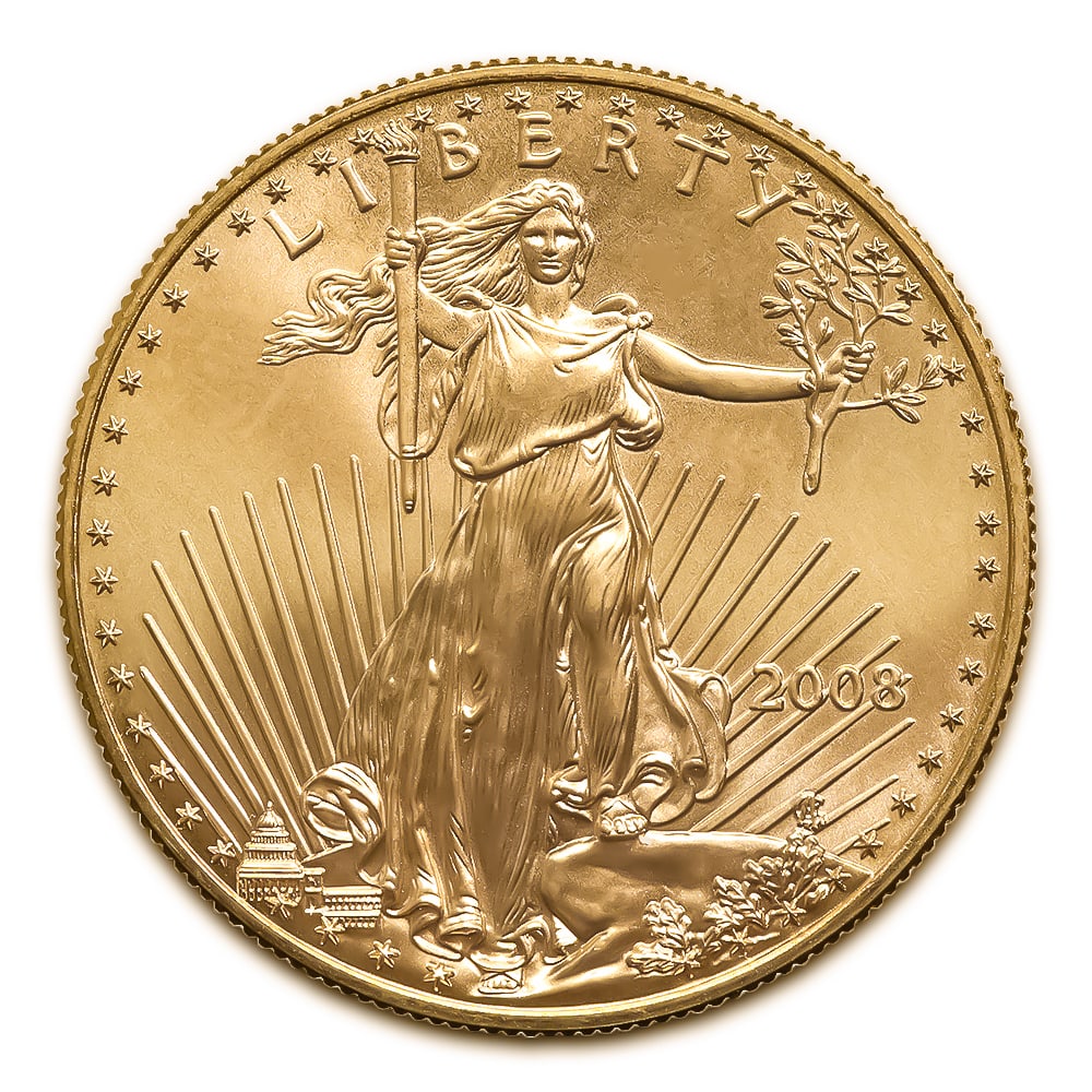 2008 American Gold Eagle 1/2 oz Uncirculated (1 of 2)
