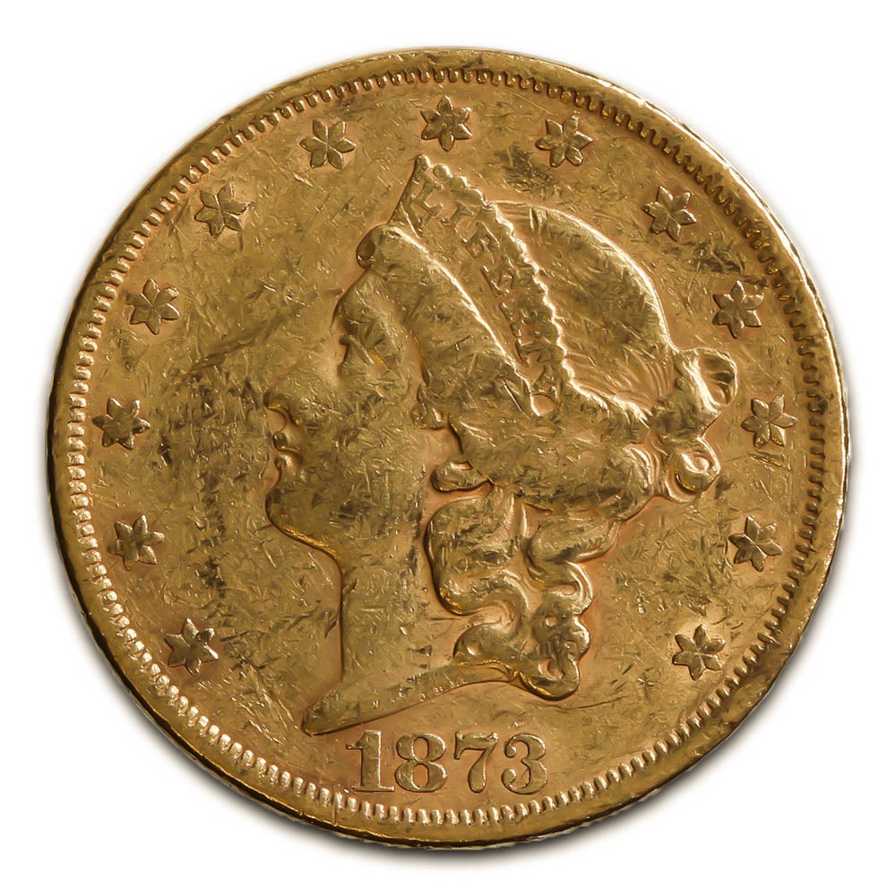 $20 Gold Liberty 1873 "Open 3" XF (1 of 2)