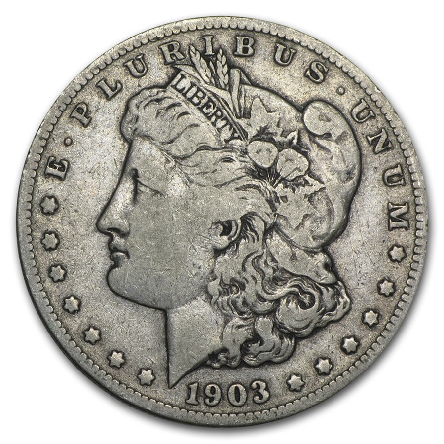 Morgan Silver Dollar Fine Condition 1903-S: 1903-S Morgan Silver Dollar struck at the legendary San Francisco Mint a key West Coast issue with only 1.2 million minted and few high-grade survivors, prized for the Mints famed strike quality and h