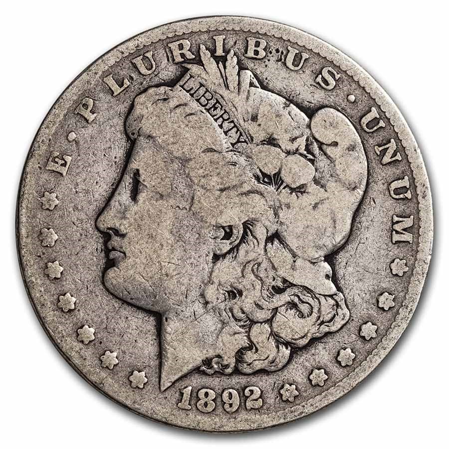 Morgan Silver Dollar G-VG 1892-CC: 1892-CC Morgan Silver Dollar struck at the legendary Carson City Mint the final year of CC Morgan production with only 1.3 million minted, making it one of the most sought-after and historically signi