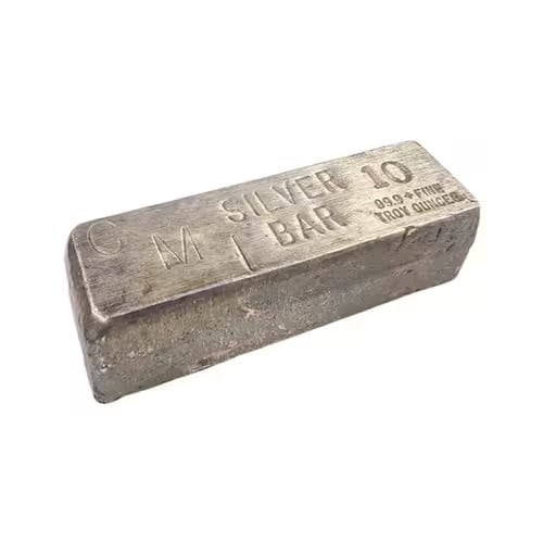 10oz CMI Poured Silver Bar .999 - 2