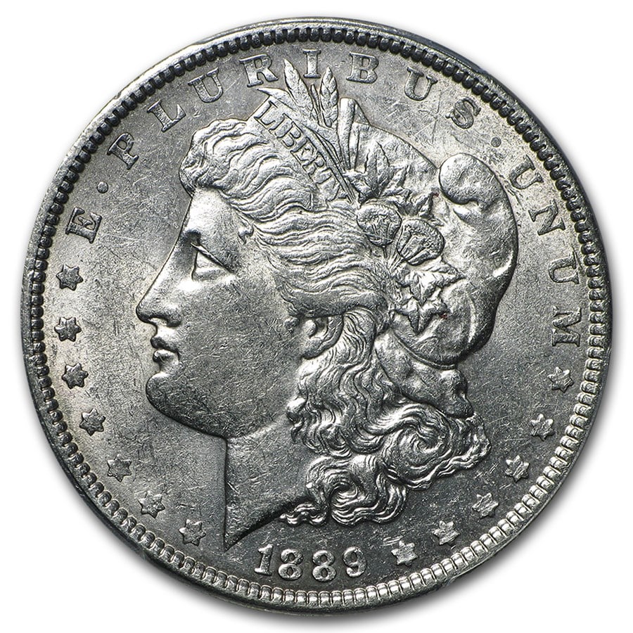 1889- Morgan Dollar Cracked From Roll: The 1889 Morgan Dollar (Cracked From Roll) showcases fresh brilliance and original mint surfaces. A 90% silver historic issue combining eye appeal with steady market strength.