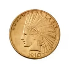 Early Gold Bullion $10 Indian Extra Fine: The Early Gold Bullion $10 Indian coin in Extra Fine condition is a remarkable testament to American coinage history. Celebrated for its exquisite design, historical significance, and well-preserved s