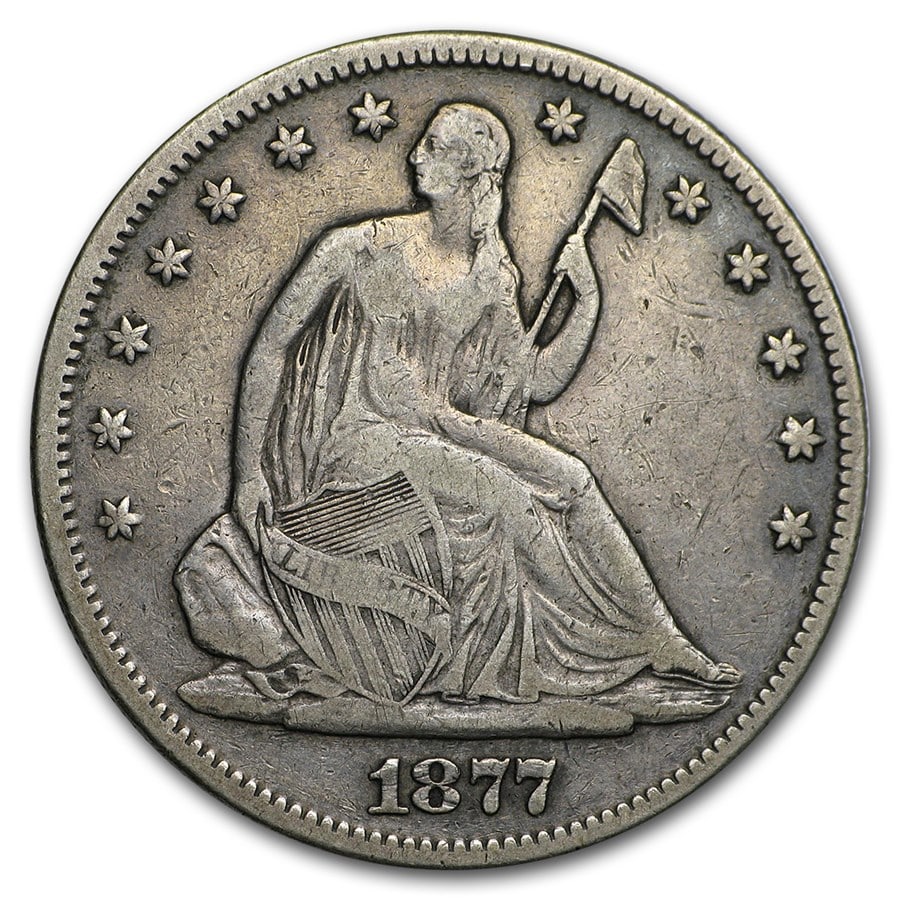 Seated Liberty Half Dollar Very Fine 1877-S (1 of 2)