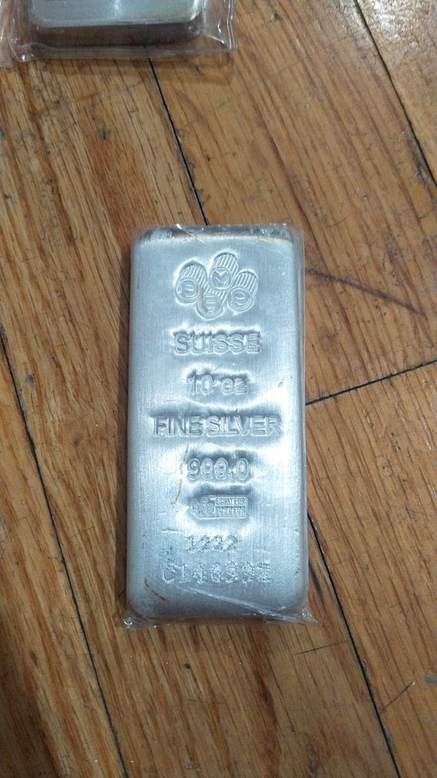 PAMP SUISSE Silver Bar 10z: The PAMP Suisse 10 oz Silver Bar is struck from .999 fine silver and features the refinery’s renowned craftsmanship and precision minting. Globally recognized and highly liquid, this substantial 10-