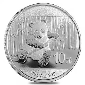 2014 1 oz Chinese Silver Panda 10 Yuan .999 Fine BU (1 of 2)