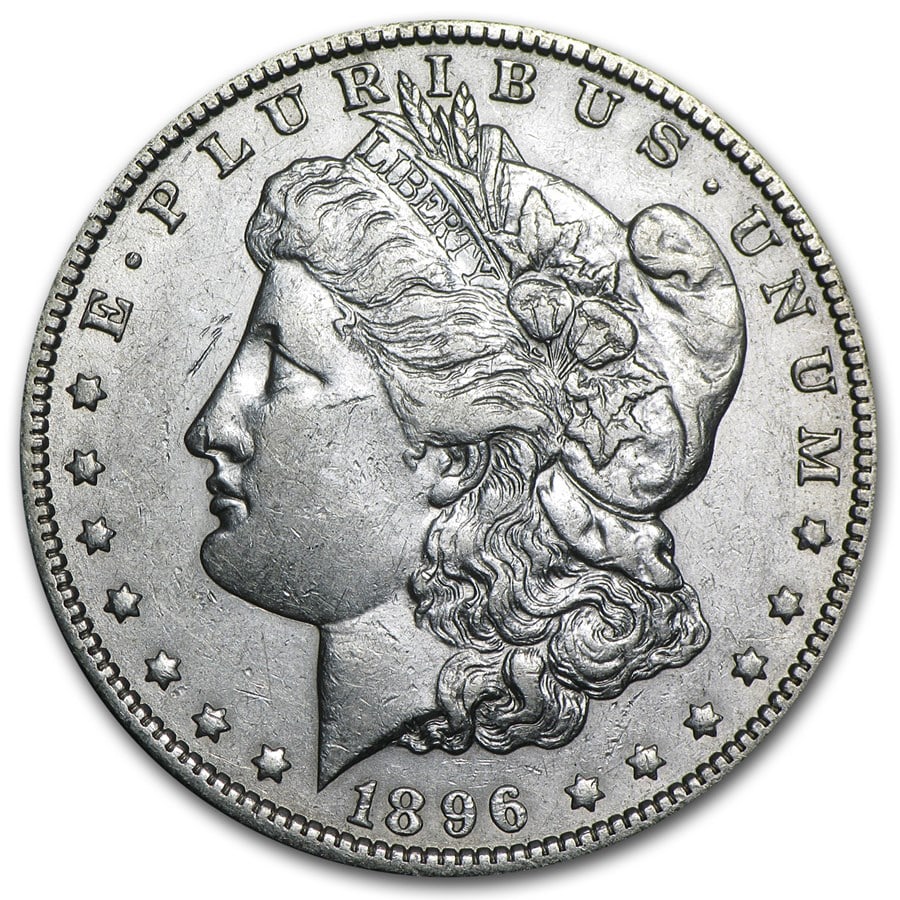 Morgan Silver Dollar Almost Uncirculated 1896-O (1 of 2)