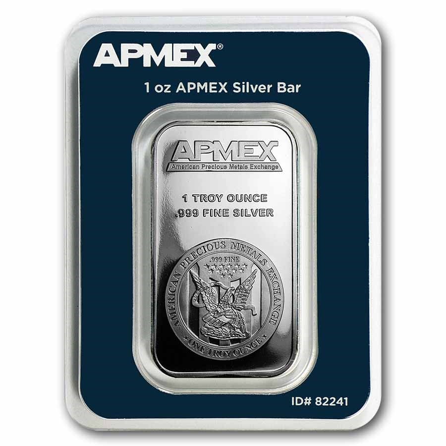 1 oz Silver Bar - APMEX (TEP) 10-Count Box (1 of 2)