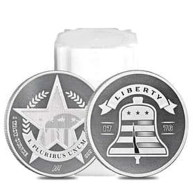 BU $10 1 oz Asahi Liberty Bell Silver Round .999 Fine ROLL (1 of 2)