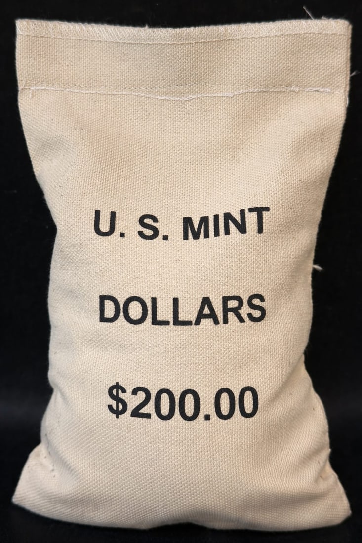 $200 Random 1 oz Silver American Eagle $1 Coin BU MIXED BAG: This sealed bag contains 200 Brilliant Uncirculated (BU) 1 oz Silver American Eagle $1 coins with bright mint shine and sharp features. Each coin is struck in .999 fine silver and features the classic