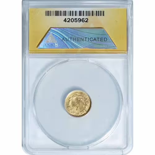 Certified $1 Gold Liberty 1854 Type 2 AU50 ANACS: The Certified $1 Gold Liberty 1854 Type 2 AU50 ANACS is a classic U.S. gold coin from the mid-19th century, featuring the Liberty Head design. Graded AU50 by ANACS, this coin shows light wear while re