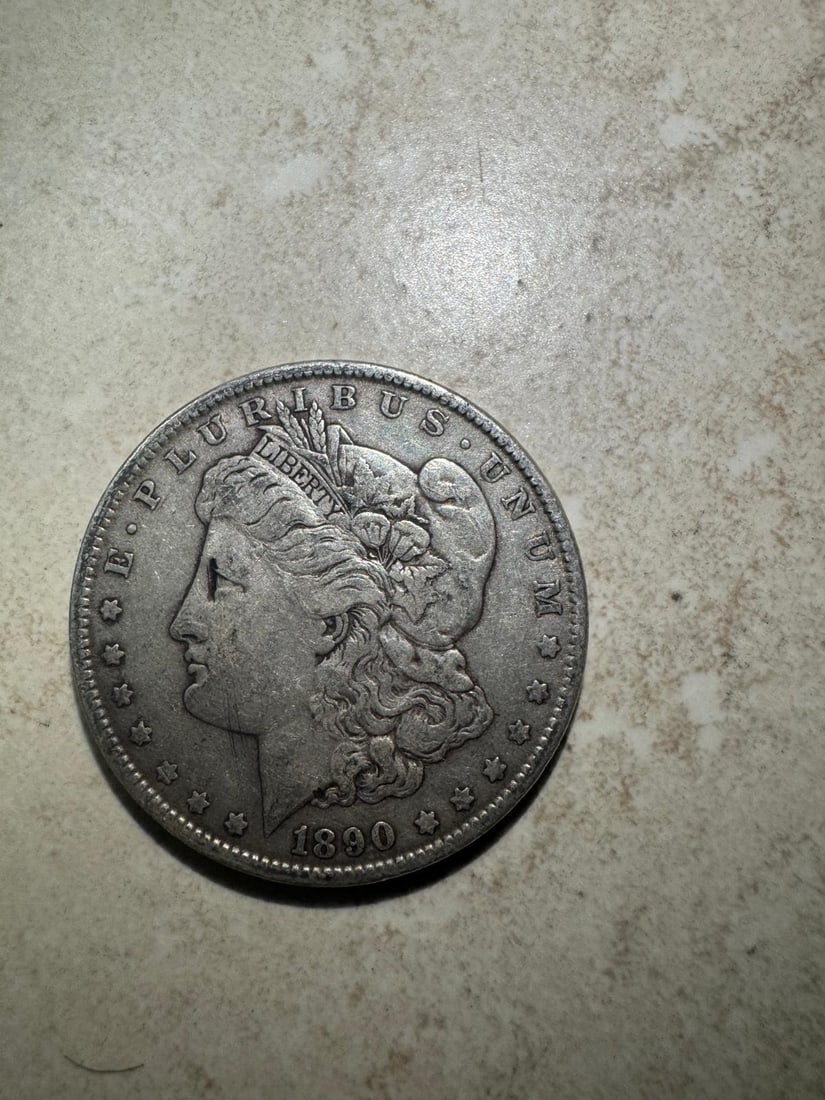 1890 Morgan Dollar Fine (F?VF) (1 of 2)