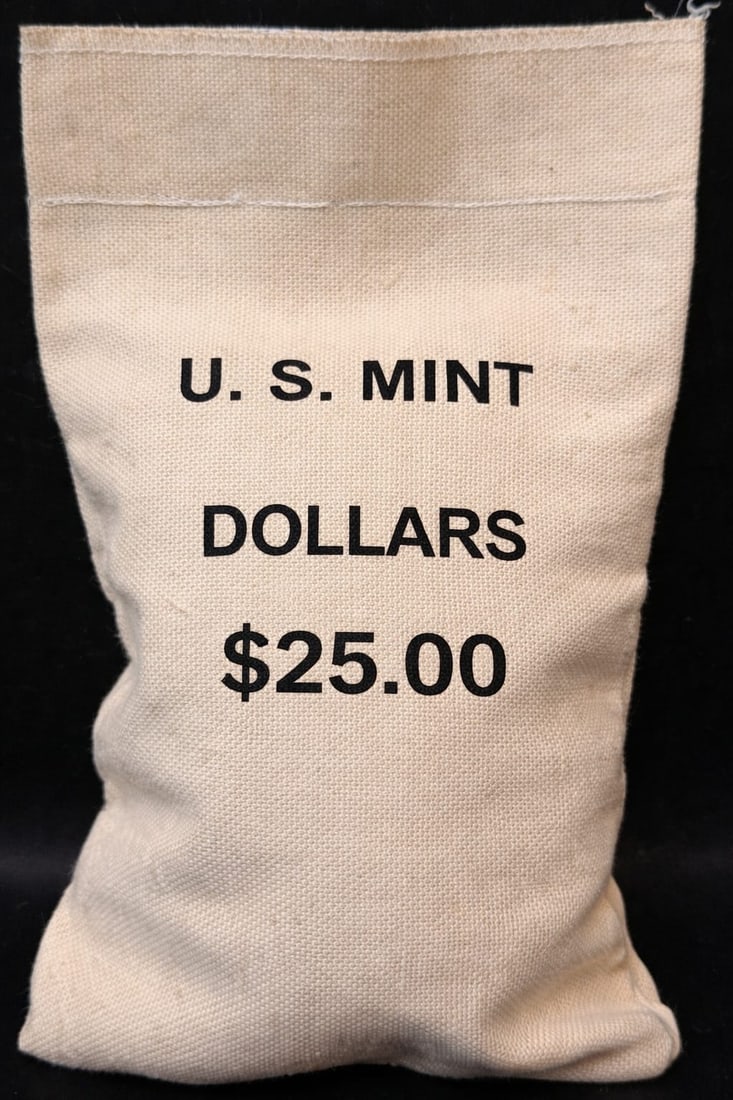 BU $25 Peace Mixed Silver dollar sealed bag. (1 of 2)