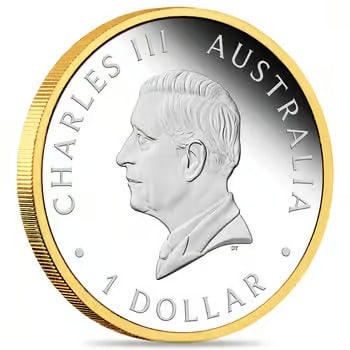 2026 1 oz Silver Australian Nugget 40th Ann. Proof Gilded Coin Perth Mint (1 of 2)