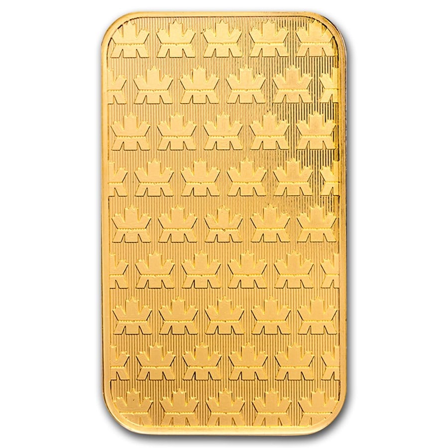 1 oz Gold Bar - Royal Canadian Mint New Design (In Assay) (1 of 2)