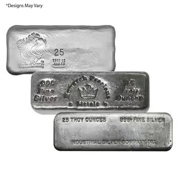 25 oz Generic Silver Bars .999 Fine (1 of 1)