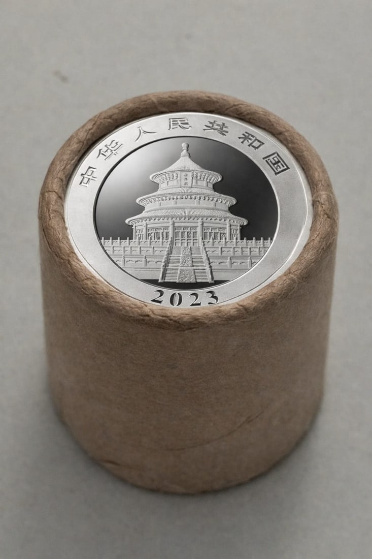 $10 2011 & 2011 End Chinese Silver Panda roll (1 of 2)