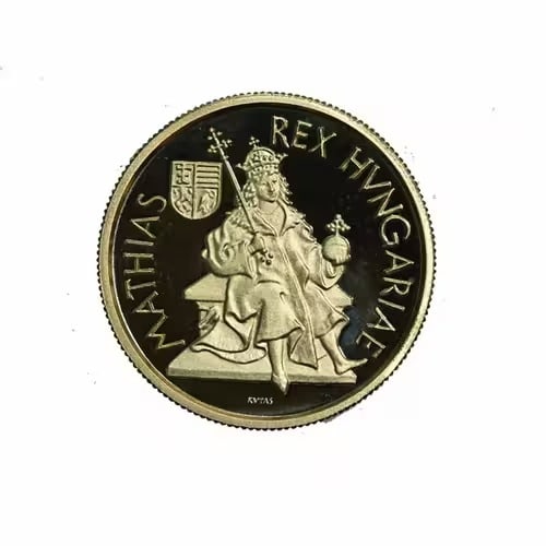 Hungary 5000 Forint Gold 1990 Mathias I 500th Anniversary (1 of 2)